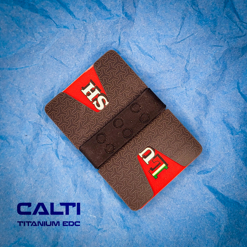 Load image into Gallery viewer, Ultimate Titanium EDC Collector’s Set – 4-Piece Tactical Gift Bundle: Utility Knife, RFID Wallet, Pocket Prybar &amp; Grooming Comb
