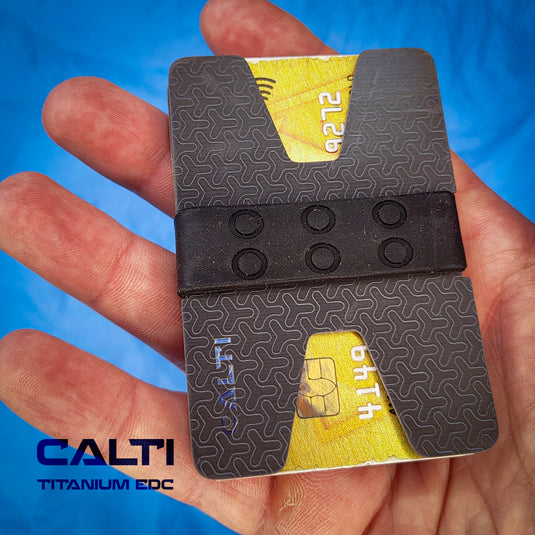 Ultimate Titanium EDC Collector’s Set – 4-Piece Tactical Gift Bundle: Utility Knife, RFID Wallet, Pocket Prybar & Grooming Comb