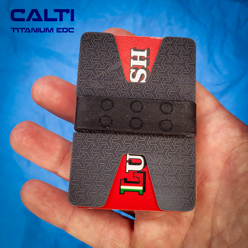 Load image into Gallery viewer, Ultimate Titanium EDC Collector’s Set – 4-Piece Tactical Gift Bundle: Utility Knife, RFID Wallet, Pocket Prybar &amp; Grooming Comb
