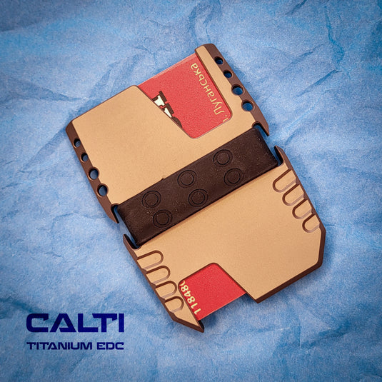 Ultimate Titanium EDC Collector’s Set – 3-Piece Tactical Gift Bundle: RFID Wallet, Pocket Prybar & Grooming Comb