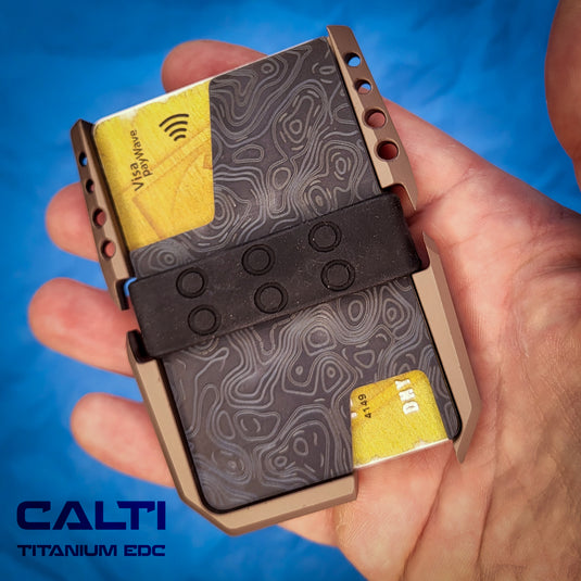 Ultimate Titanium EDC Collector’s Set – 3-Piece Tactical Gift Bundle: RFID Wallet, Pocket Prybar & Grooming Comb