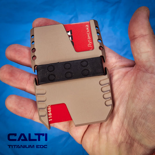 Ultimate Titanium EDC Collector’s Set – 3-Piece Tactical Gift Bundle: RFID Wallet, Pocket Prybar & Grooming Comb