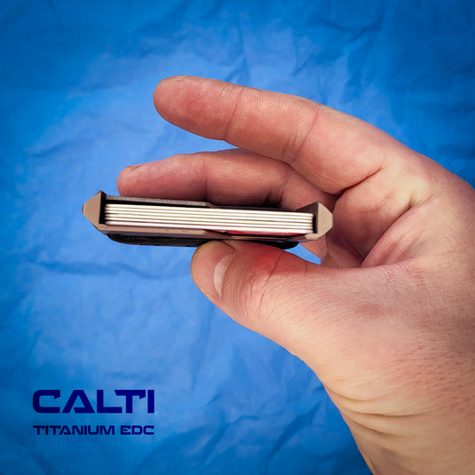 Ultimate Titanium EDC Collector’s Set – 3-Piece Tactical Gift Bundle: RFID Wallet, Pocket Prybar & Grooming Comb