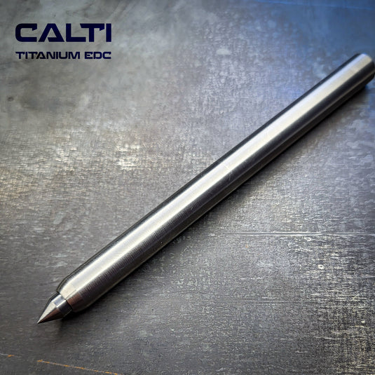 Titanium Minimalist Machinist Precision Scribe from Calti | Industrial Carbide-Tipped Marking Pen