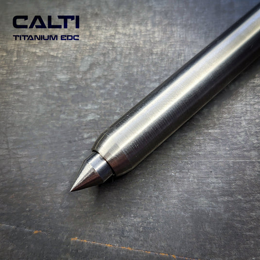Titanium Minimalist Machinist Precision Scribe from Calti | Industrial Carbide-Tipped Marking Pen
