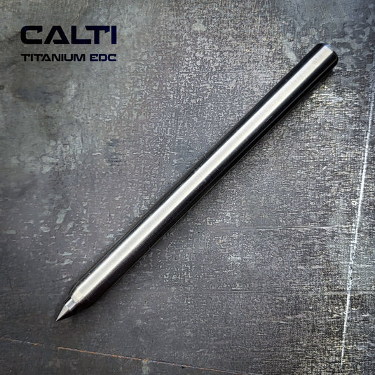 Titanium Minimalist Machinist Precision Scribe from Calti | Industrial Carbide-Tipped Marking Pen