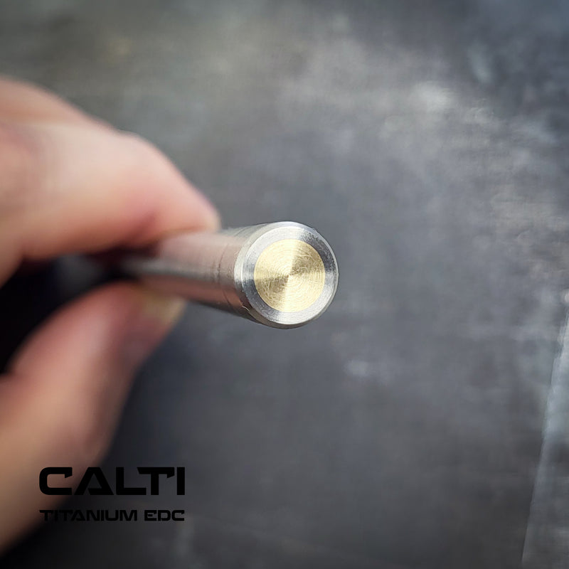 Load image into Gallery viewer, Titanium Minimalist Machinist Precision Scribe from Calti | Industrial Carbide-Tipped Marking Pen

