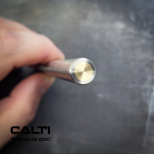 Titanium Minimalist Machinist Precision Scribe from Calti | Industrial Carbide-Tipped Marking Pen