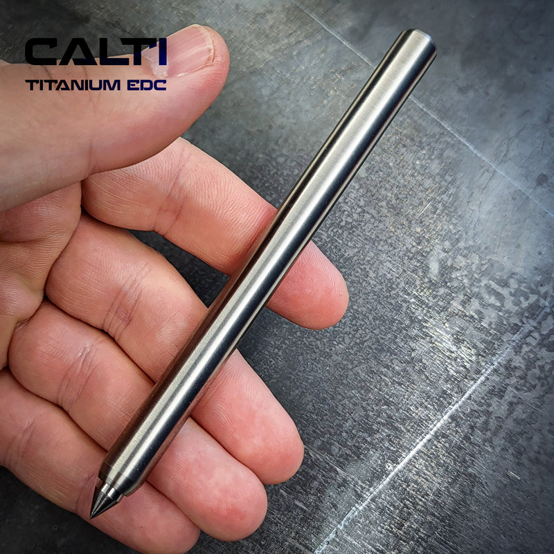 Load image into Gallery viewer, Titanium Minimalist Machinist Precision Scribe from Calti | Industrial Carbide-Tipped Marking Pen
