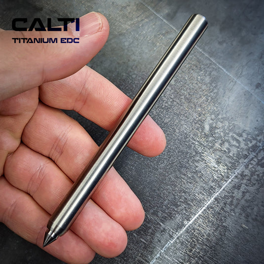 Titanium Minimalist Machinist Precision Scribe from Calti | Industrial Carbide-Tipped Marking Pen