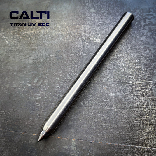 Titanium Minimalist Machinist Precision Scribe from Calti | Industrial Carbide-Tipped Marking Pen