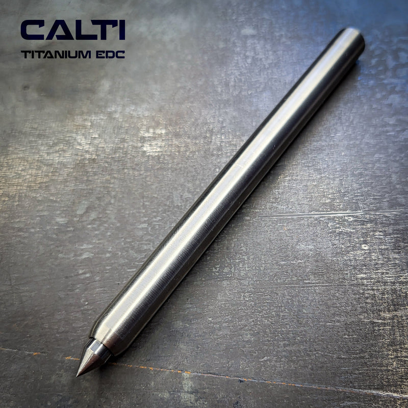 Load image into Gallery viewer, Titanium Minimalist Machinist Precision Scribe from Calti | Industrial Carbide-Tipped Marking Pen
