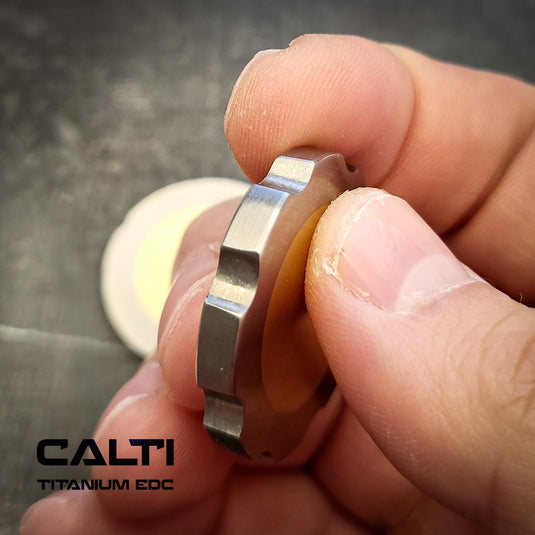 Titanium & Brass EDC Challenge Coin | 32mm Hand-Finished Multi-Metal Token