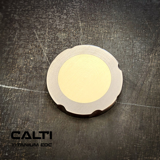 Titanium & Brass EDC Challenge Coin | 32mm Hand-Finished Multi-Metal Token