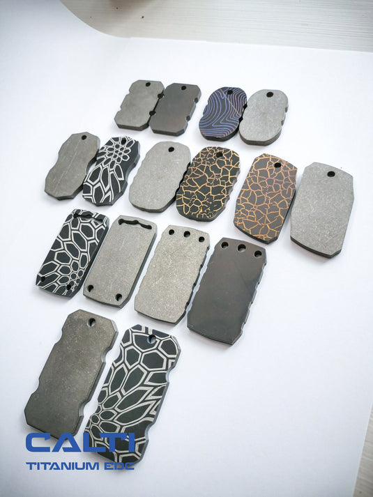 Personalized Titanium Badge, Hypoallergenic, Strong, Lightweight, and Customizable tag for pet, military, medical alert