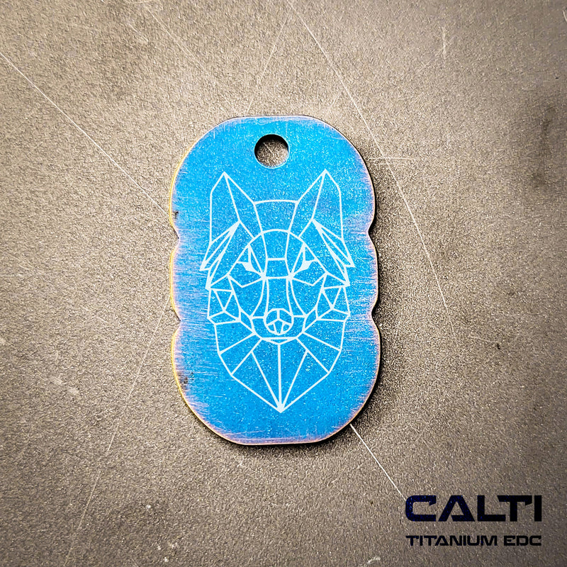 Load image into Gallery viewer, Customized Titanium tag, Military badge, military Tag, Hypoalergic, Dog tag, pet tag, titanium edc, medical tag, medical alert tag, engraved
