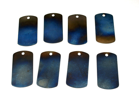 Set of 10 Titanium tag, Military badge, military, Hypoalergic, Dog tag, pet tag, titanium edc, medical tag, medical alert tag, engraved tag