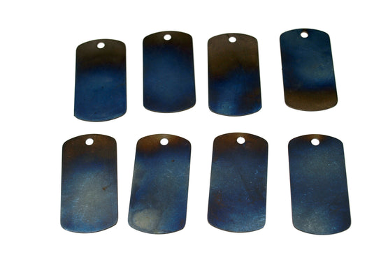 Set of 10 Titanium tag, Military badge, military, Hypoalergic, Dog tag, pet tag, titanium edc, medical tag, medical alert tag, engraved tag