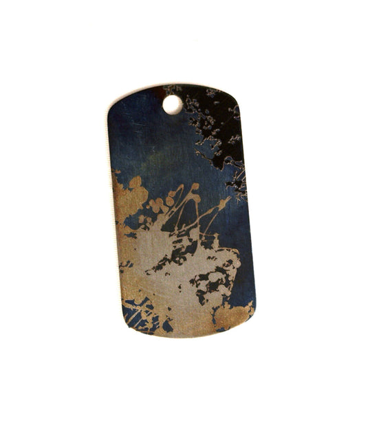 Splash Titanium tag, Military badge, military Tag, Hypoalergic, pet tag, titanium edc, medical tag, medical alert tag, engraved tag