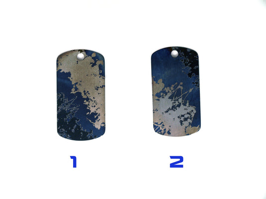 Splash Titanium tag, Military badge, military Tag, Hypoalergic, pet tag, titanium edc, medical tag, medical alert tag, engraved tag