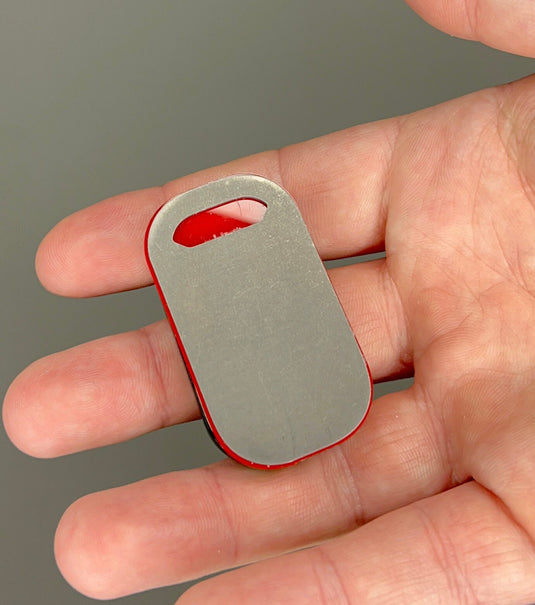 Titanium Haptic Magnetic Fidget Slider from CALTI, EDC Anxiety Tool for Stress Relief, Sensory Stimulator ADHD, Easy Sliding Closed Magnets