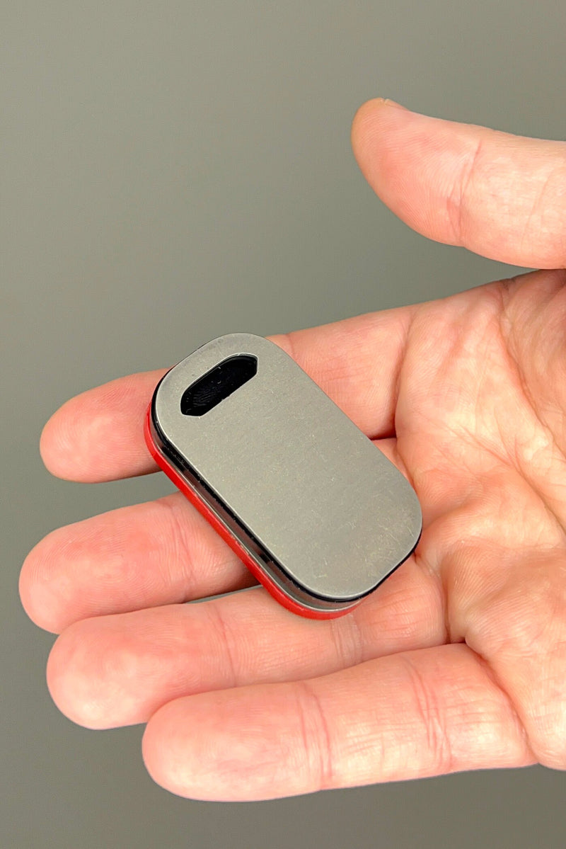 Load image into Gallery viewer, Titanium Haptic Magnetic Fidget Slider from CALTI, EDC Anxiety Tool for Stress Relief, Sensory Stimulator ADHD, Easy Sliding Closed Magnets
