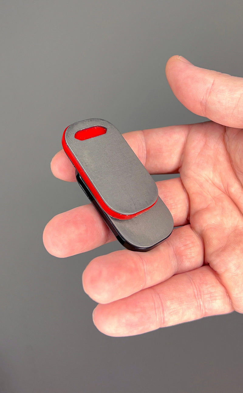 Load image into Gallery viewer, Titanium Haptic Magnetic Fidget Slider from CALTI, EDC Anxiety Tool for Stress Relief, Sensory Stimulator ADHD, Easy Sliding Closed Magnets
