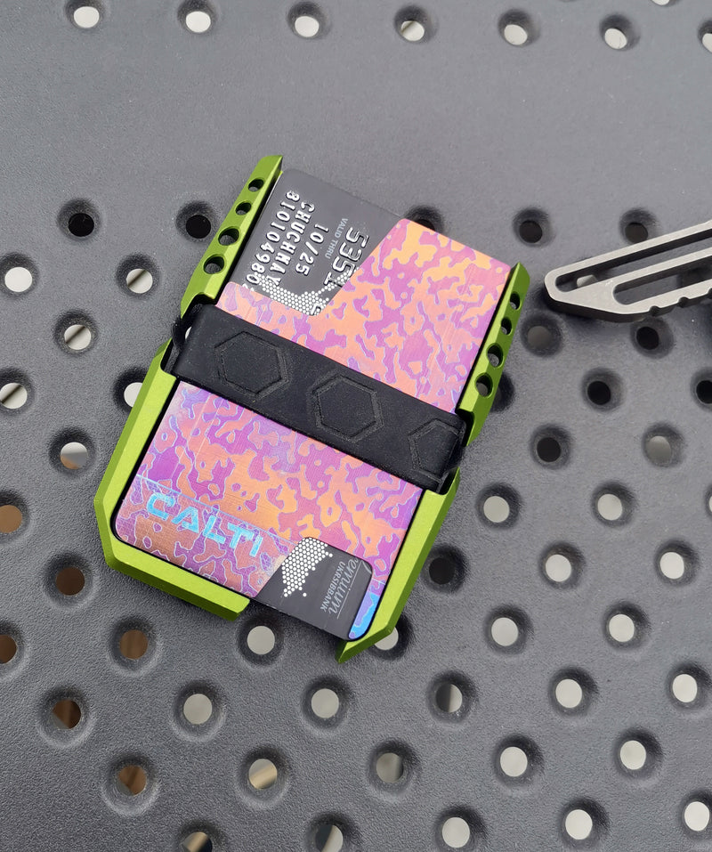 Load image into Gallery viewer, Design EDC Minimalist Slim Wallet by CALTI, RFID Protect, Mens Wallet, Business Card Holder, Front Pocket Wallet, Tactical Wallet
